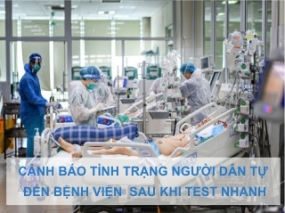 Hà Nội: Cảnh báo tình trạng người dân test nhanh dương tính tự đi tới các cơ sở điều trị tầng 2, tầng 3
