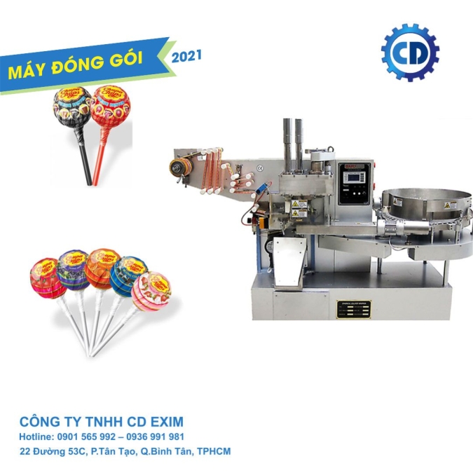 Máy đóng gói kẹo mút tự động